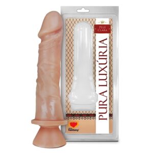 Pênis Realístico Maciço Com Ventosa 18 X 4,4Cm Linha Pura Luxúria Sexy Fantasy