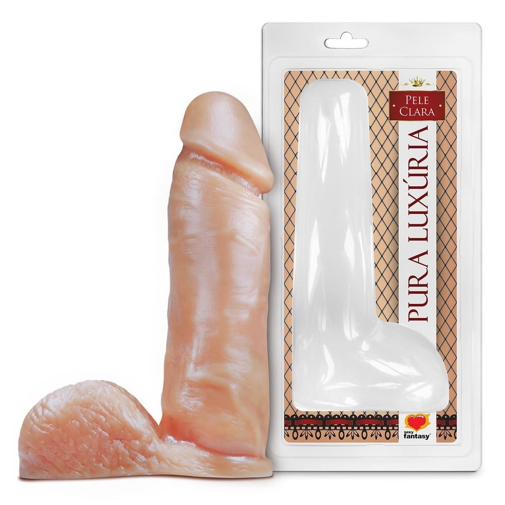 Pênis Realístico Maciço Monster 20,5 X 4,7Cm Linha Pura Luxúria Sexy Fantasy