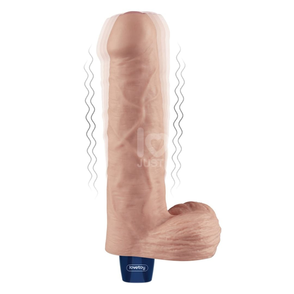 Pênis Realístico Recarregável 10 Vibrações 22,6 X 4,8Cm Real Softee - Imagem 3