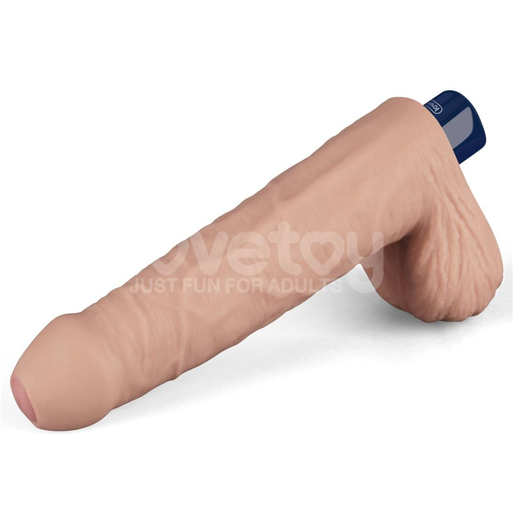 Pênis Realístico Recarregável 10 Vibrações 22,6 X 4,8Cm Real Softee - Imagem 5
