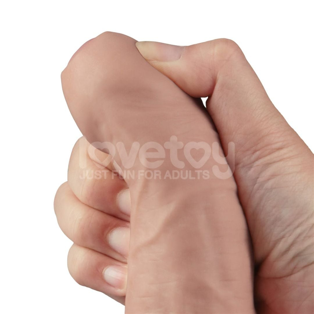 Pênis Realístico Recarregável 10 Vibrações 22,6 X 4,8Cm Real Softee - Imagem 6