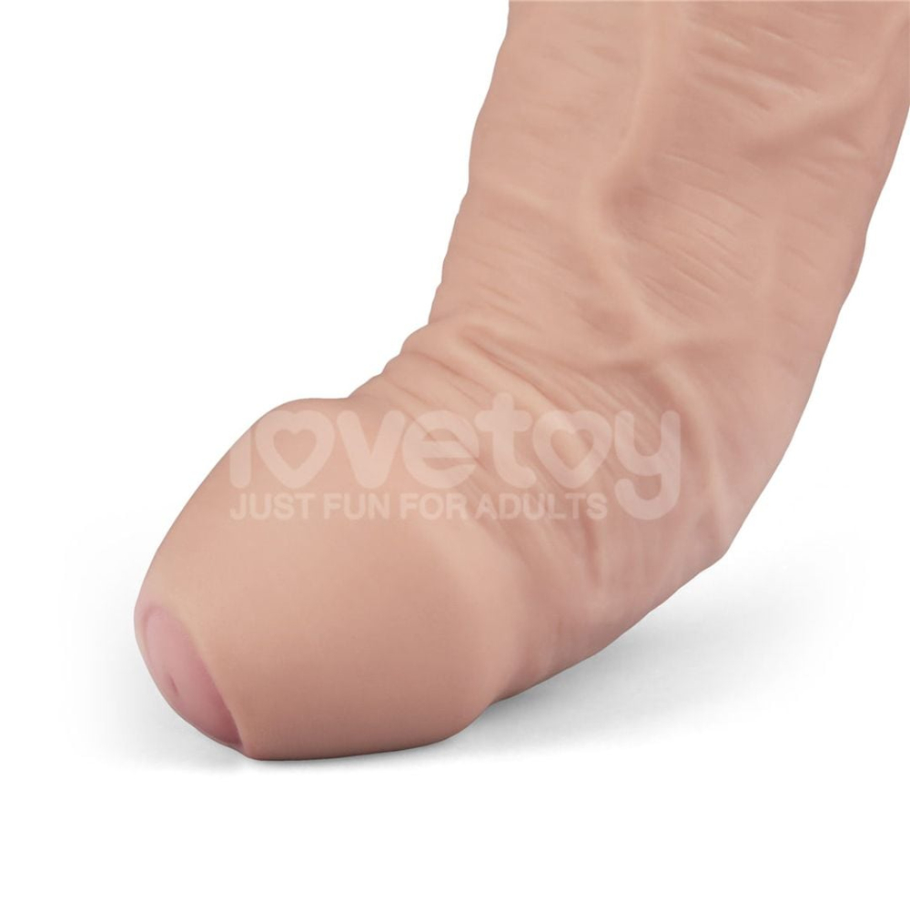 Pênis Realístico Recarregável 10 Vibrações 22,6 X 4,8Cm Real Softee - Imagem 7
