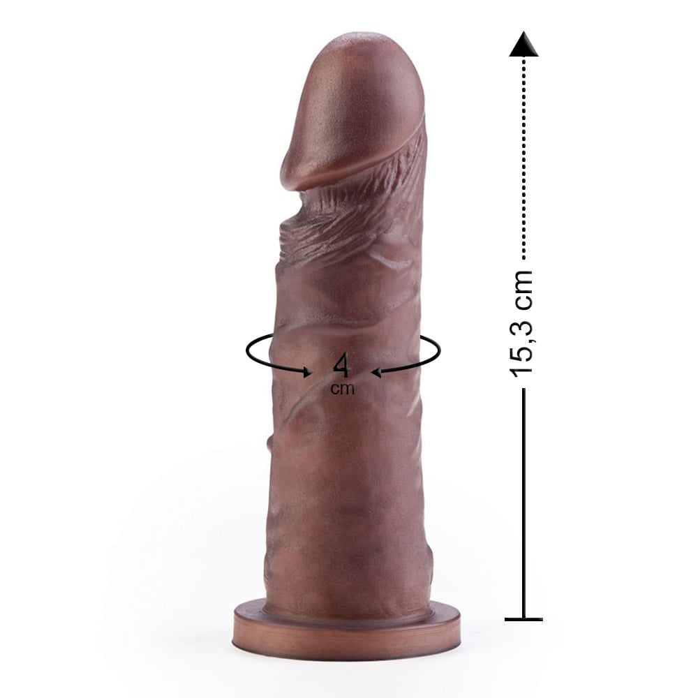 Pênis Ultra Realístico Maciço 15,3 X 4Cm Linha Real Dick Sexy Fantasy - Imagem 4