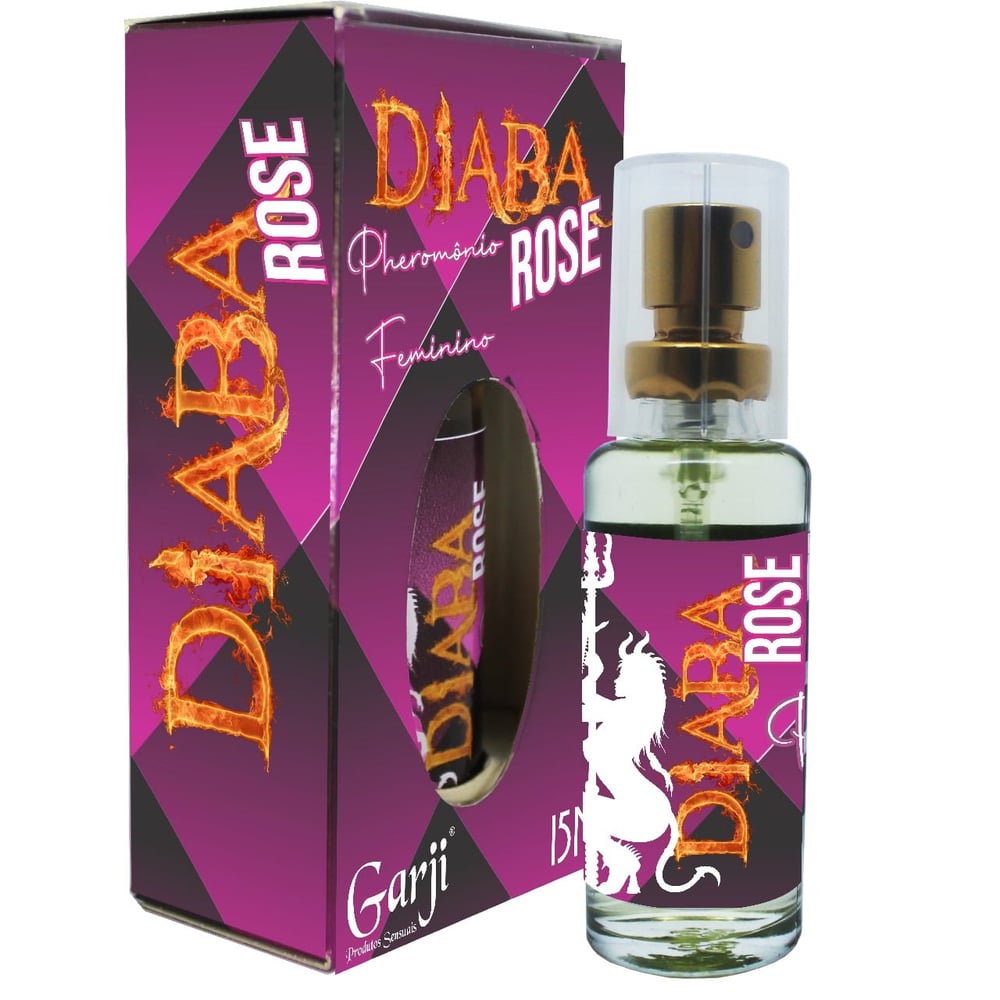 Perfume Feminino Com Pheromônio Diaba Rose 15Ml Garji