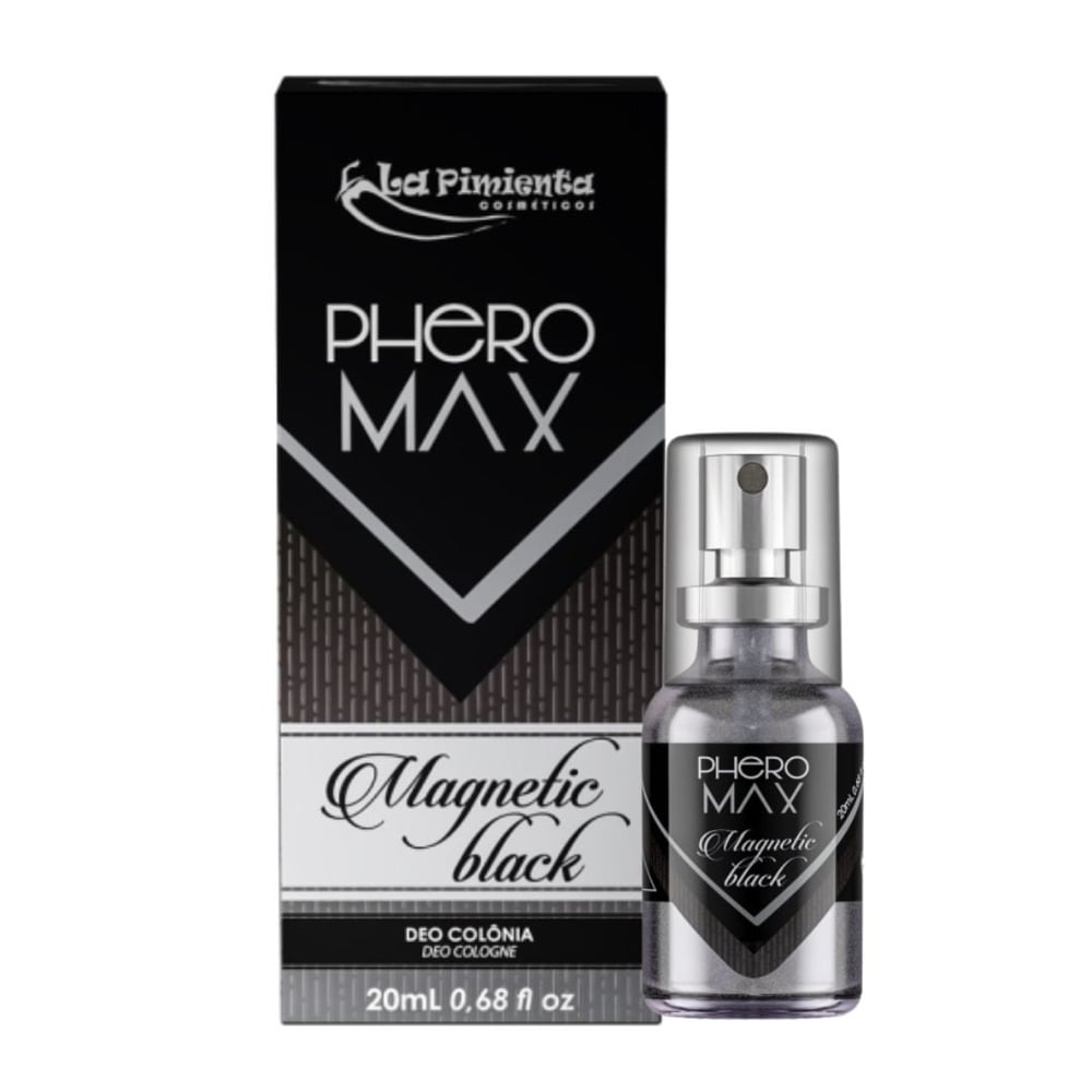 Phero Max Deo Colônia Magnetic Black 20Ml La Pimienta
