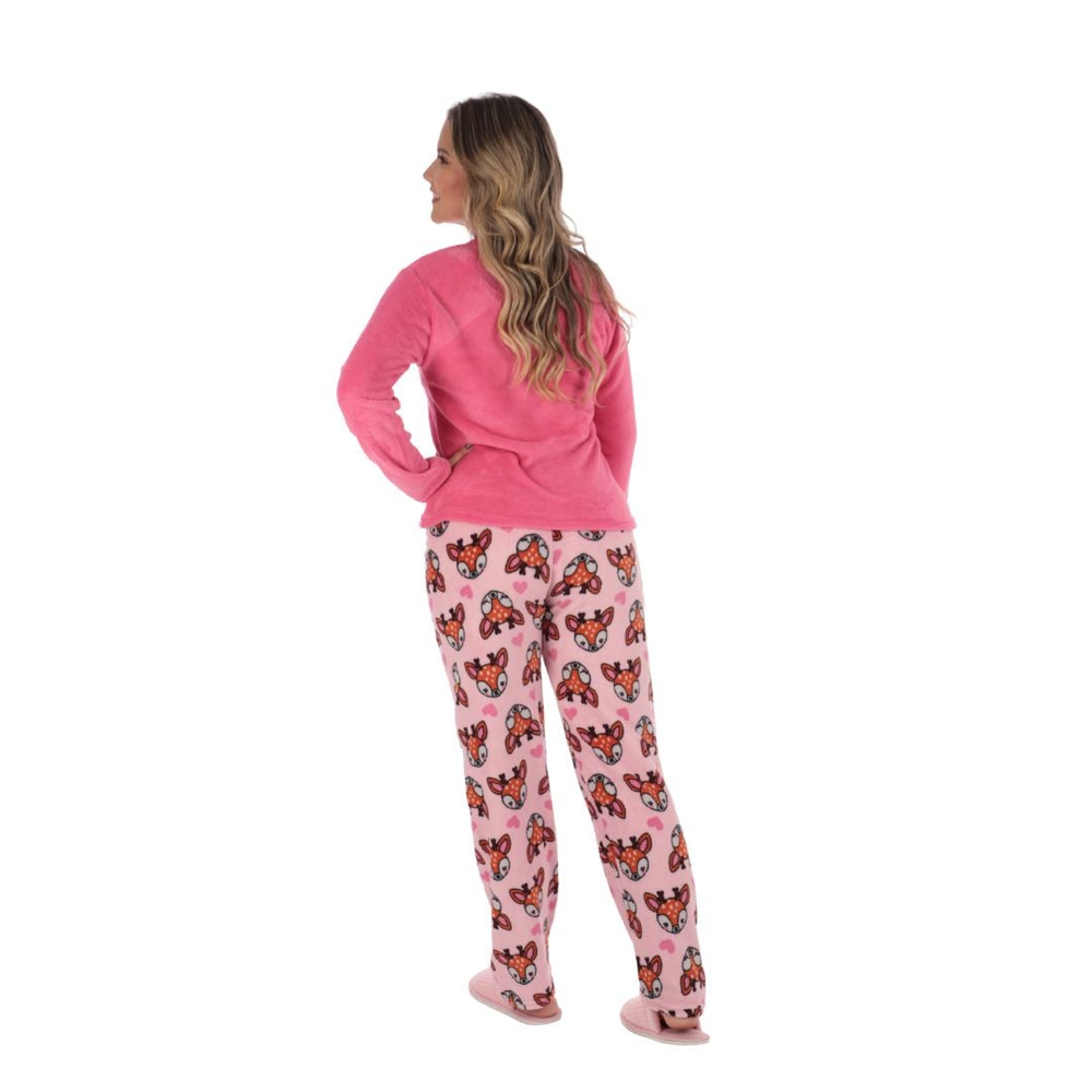 Pijama Majestosa Flee Variados Victory - Imagem 2
