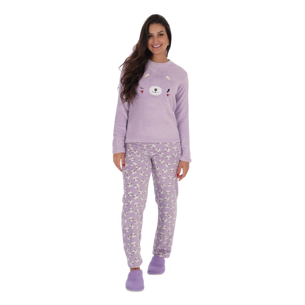 Pijama Majestosa Flee Variados Victory - Imagem 7