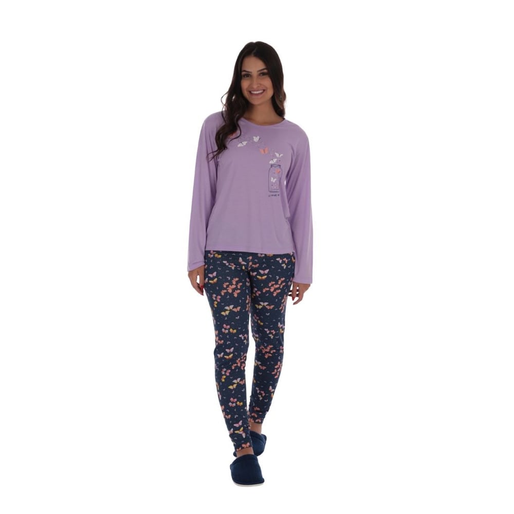 Pijama Tradicional Canelado Victory - Imagem 9