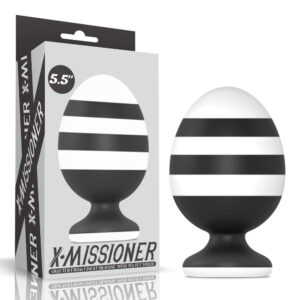 Plug Anal Com Listras 14 X 8,5Cm Linha X-Missioner Lovetoy