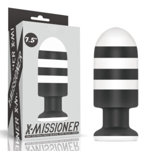 Plug Anal Com Listras 19,5 X 7,7 Cm Linha X-Missioner Lovetoy