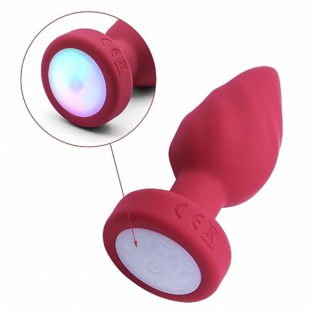 Plug Anal De Luxo Médio Com 10 Vibrações E Controle Remoto Massager - Imagem 9