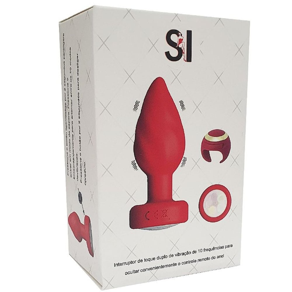Plug Anal Com Touch E Controle Remoto Em Formato De Anel Vibe Toys - Imagem 5