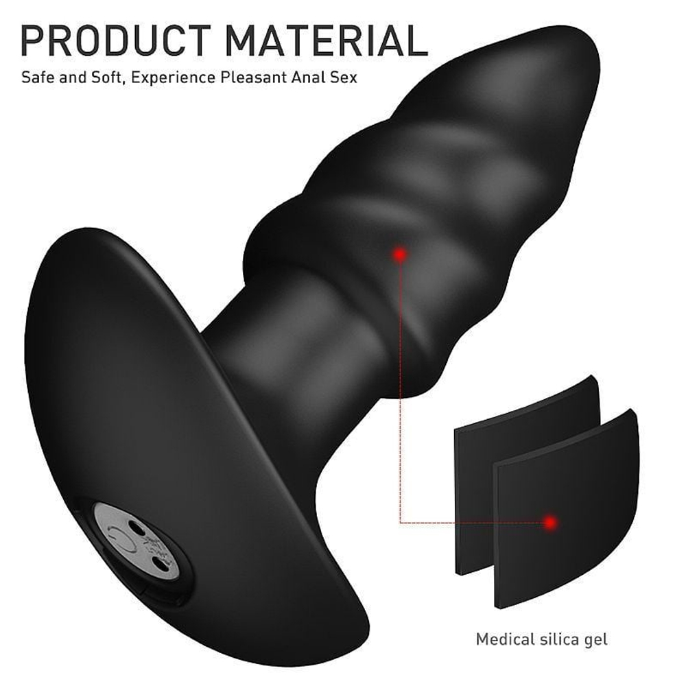 Plug Anal Com Vibrador Interno Sem Fio Lovearrow Rtc Shande - Imagem 6