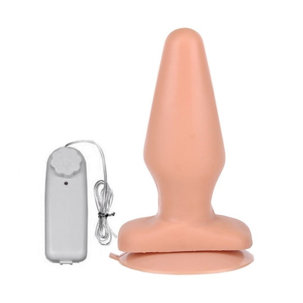 Plug Anal Com Vibro E Ventosa 13,5Cm Soft Line Ktoy - Imagem 2