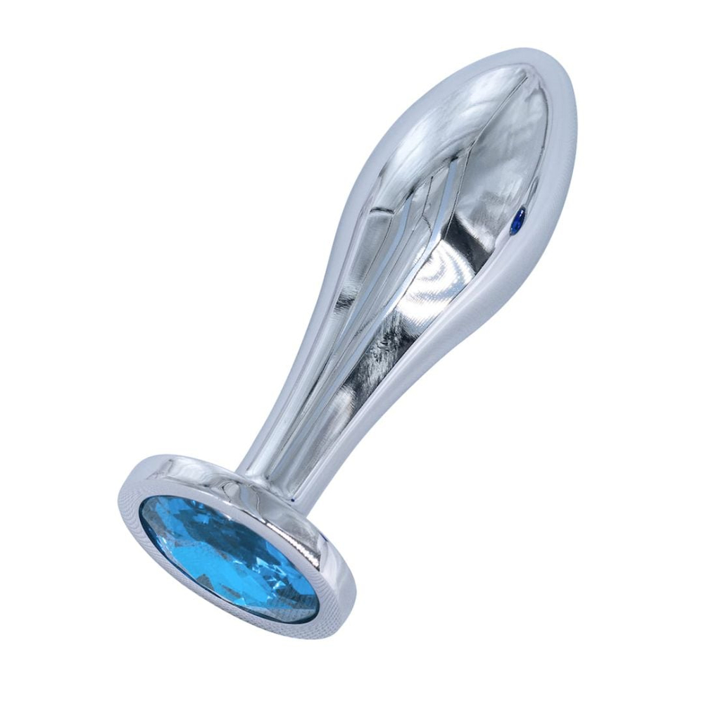Plug Anal De Luxo Em Aço Tamanho M Com Pedra Vibe Toys - Imagem 2