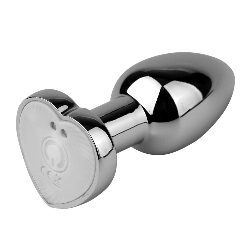 Plug Anal De Luxo Em Metal Com Led E 12 Modos De Vibração Pequeno Vibe Toys - Imagem 3
