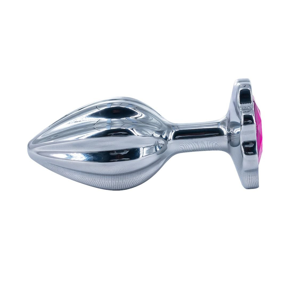 Plug Anal Em Metal Stripes Pequeno Com Pedra Vibe Toys - Imagem 5