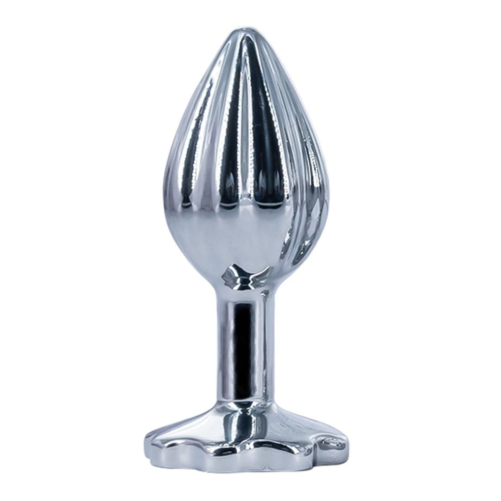Plug Anal Em Metal Stripes Pequeno Com Pedra Vibe Toys - Imagem 7