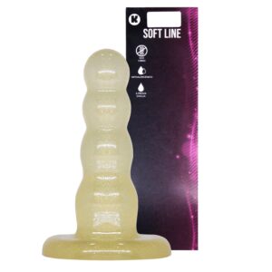 Plug Anal Glitter 12,5X3Cm Linha Ouro Premium Kgel