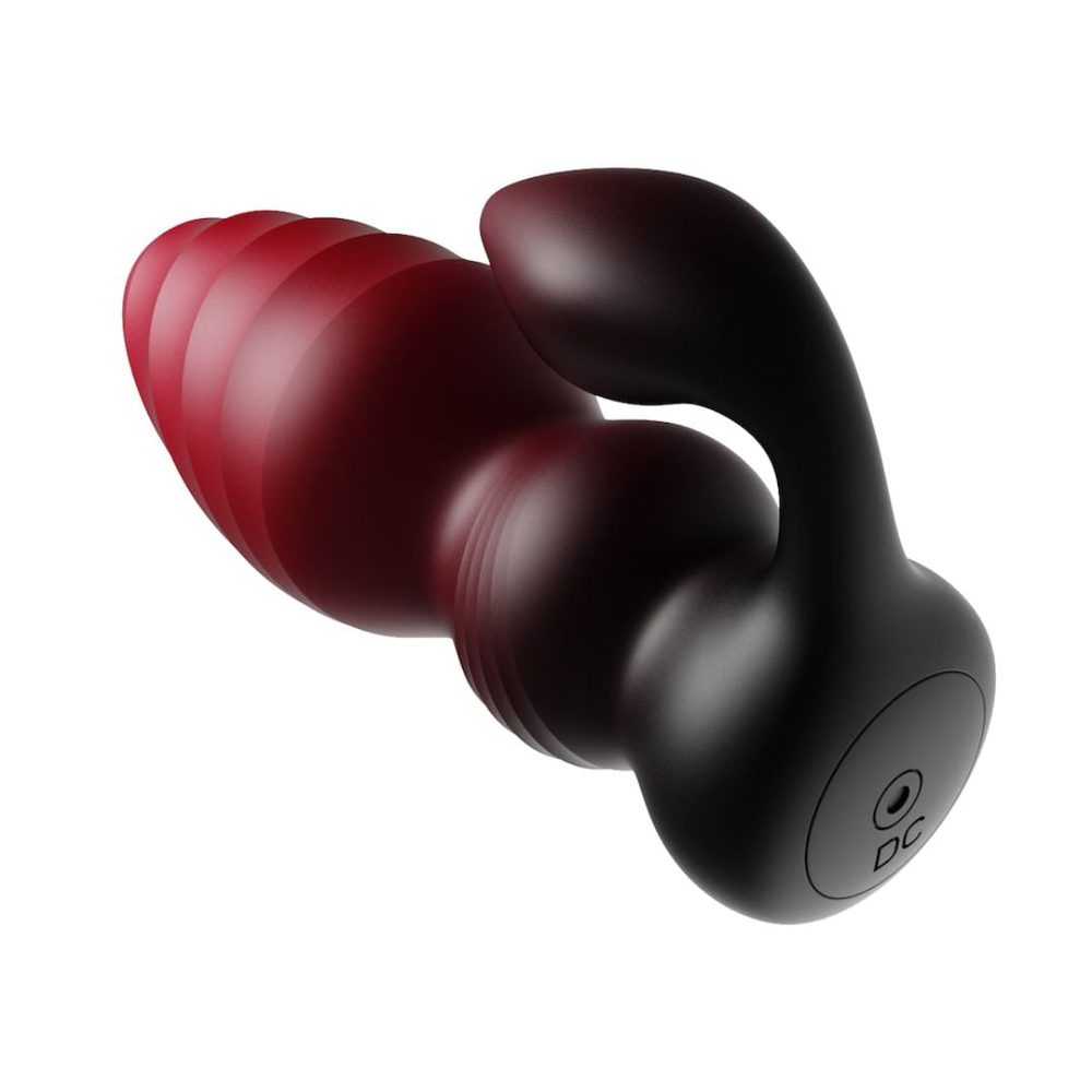 Plug Anal Gradiente Com Motor Duplo Com 7 Modos De Vibração E Controle Remoto - Imagem 6