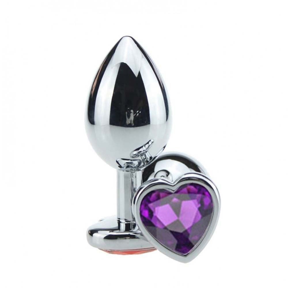 Plug Anal Metal Coração Grande Vibe Toys - Imagem 2