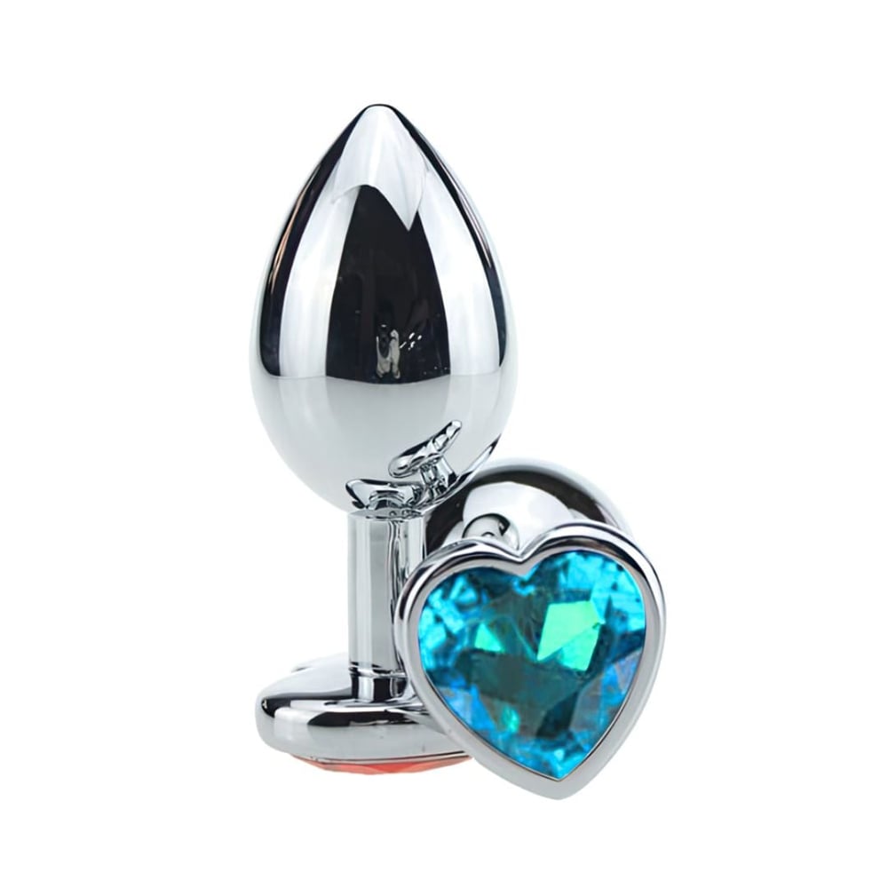 Plug Anal Metal Coração Grande Vibe Toys - Imagem 3