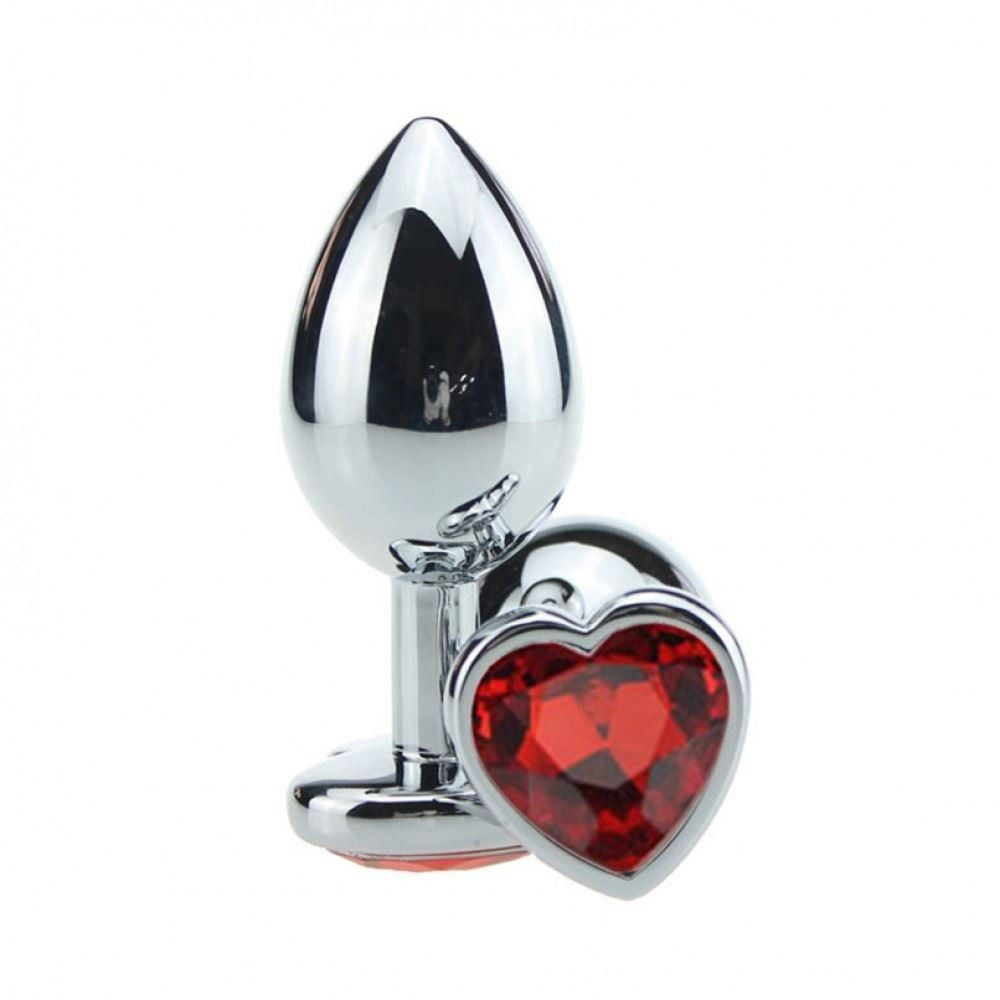Plug Anal Metal Coração Grande Vibe Toys - Imagem 6