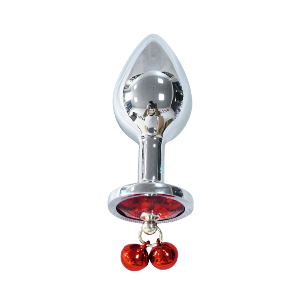 Plug Anal Metal Pequeno Com Sino E Pedra Vibe Toys - Imagem 2