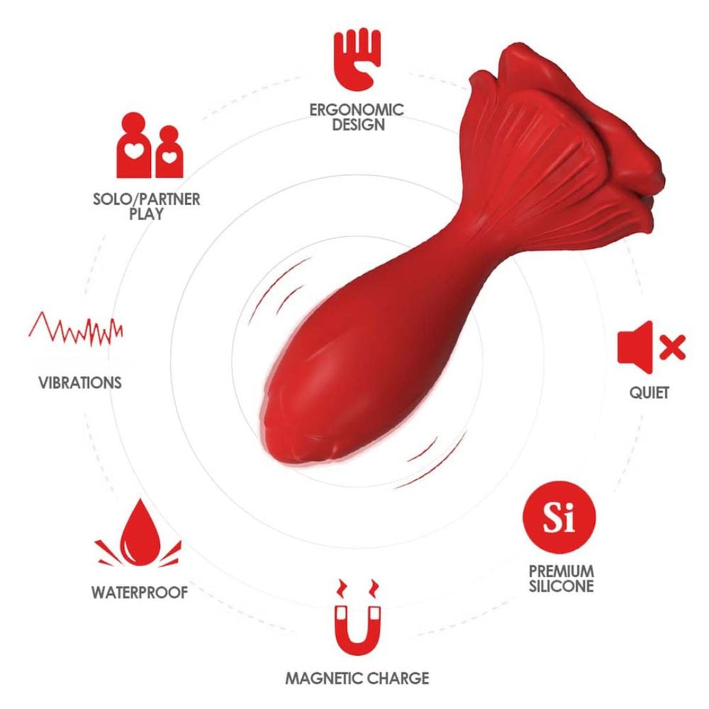 Plug Anal Rosebud 9 Modos De Vibração Com Controle Remoto Vibe Toys - Imagem 3