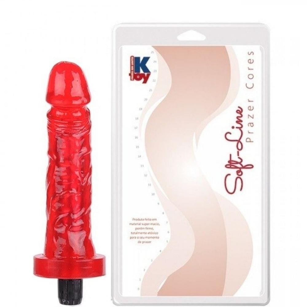 Prótese Colors Com Vibrador 17,5 X 3,8Cm Ktoy - Imagem 5