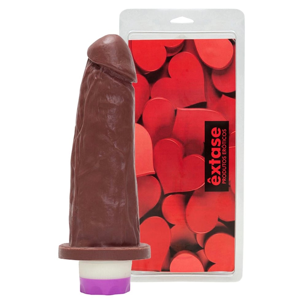 Prótese Com Vibrador Interno Kong 16,5 X 4,5Cm Êxtase - Imagem 4