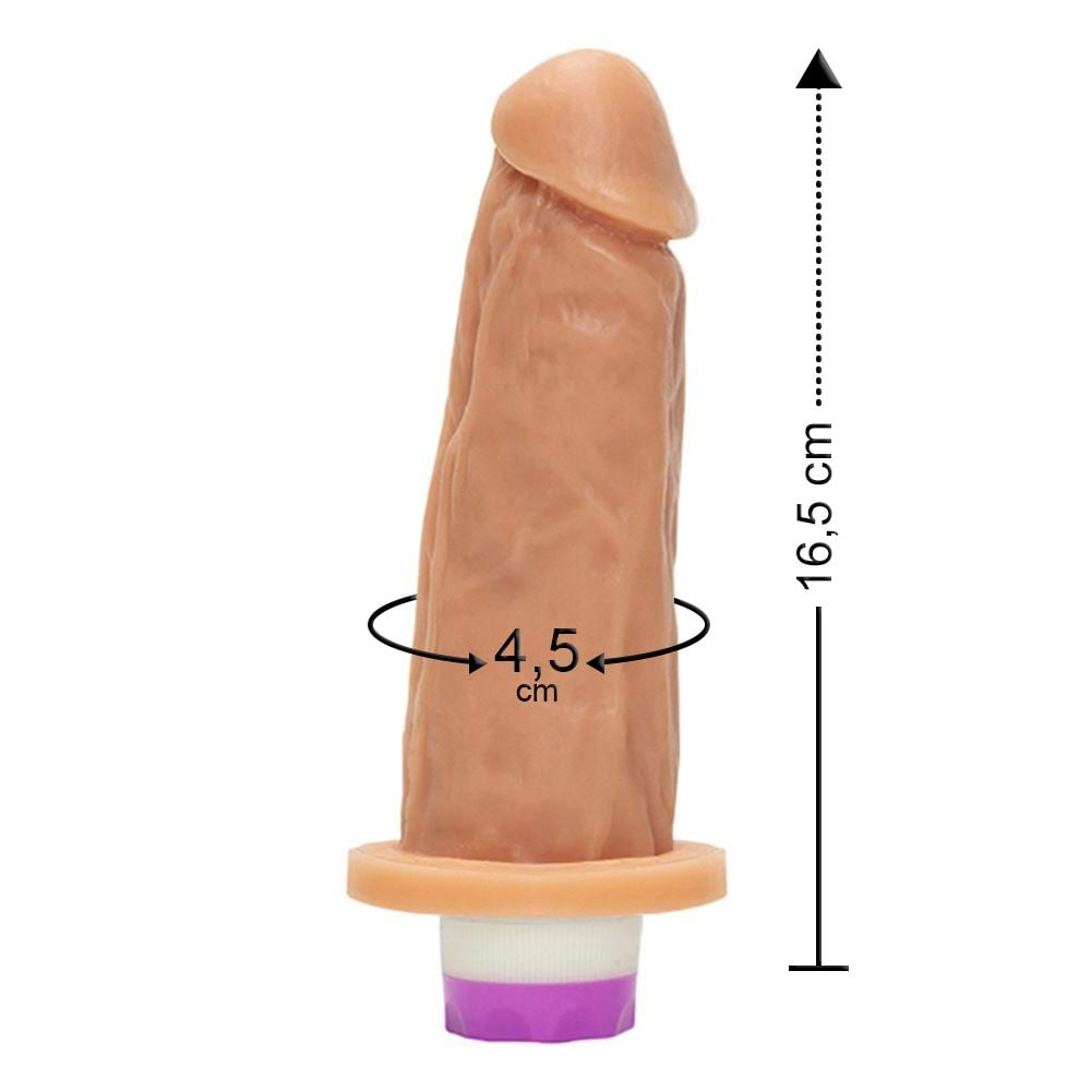 Prótese Com Vibrador Interno Kong 16,5 X 4,5Cm Êxtase - Imagem 8
