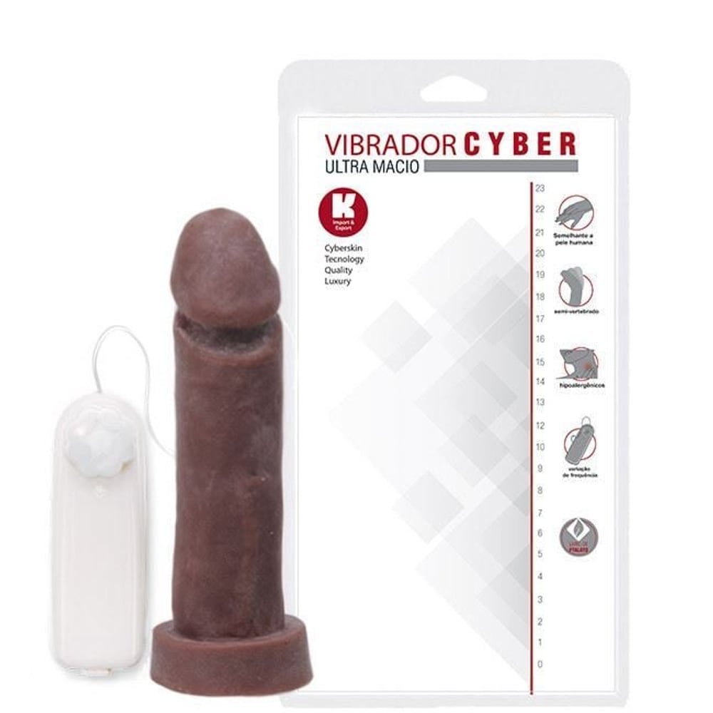 Pênis Realístico Com Vibro E Ventosa 18 X 4,4Cm Linha Pura Luxúria Sexy Fantasy - Imagem 4