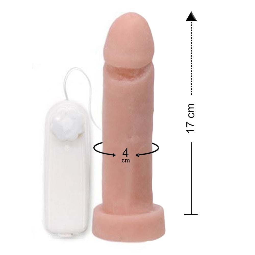 Prótese Em Cyber Ultra Macio Vibração Multivelocidade 17 X 4Cm Ktoy - Imagem 4