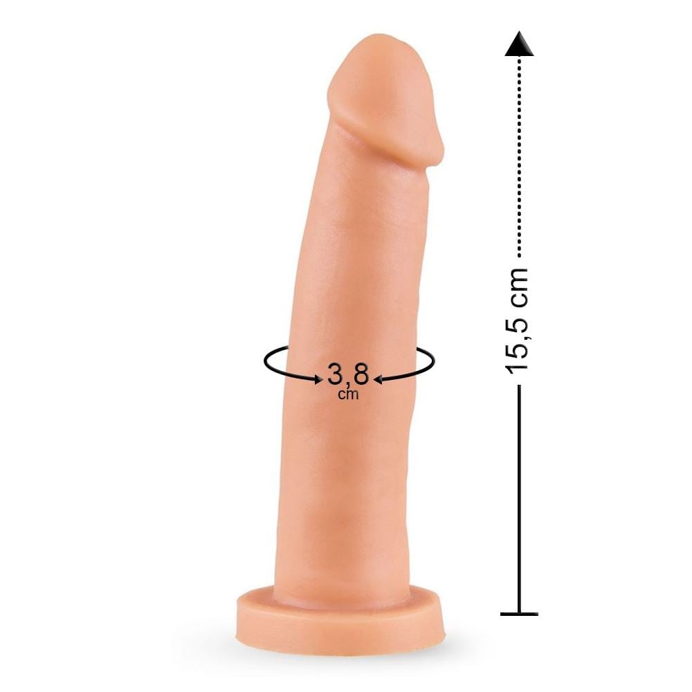 Prótese Realística De Silicone Real Skin Linha Pride Com Ventosa 19 X 3,8 Cm Vibe Toys - Imagem 9
