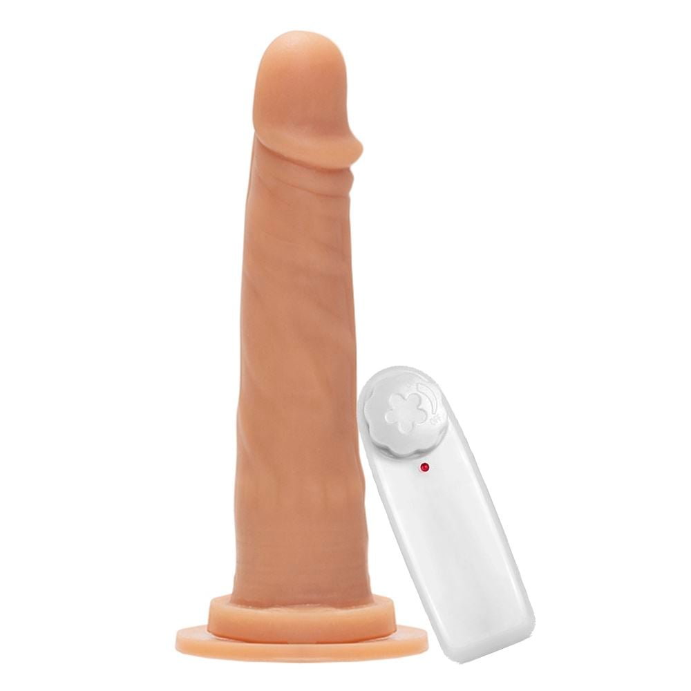 Prótese Maciça Com Vibro E Ventosa 19,5 X 4Cm Êxtase - Imagem 2