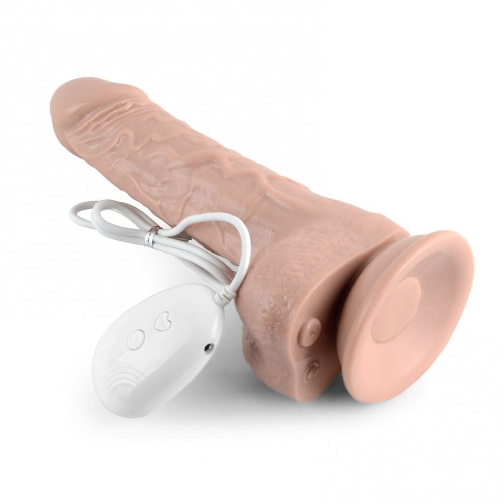 Prótese Realística 10 Vibrações 7 Modos De Vai E Vem Pake Dildo - Imagem 3