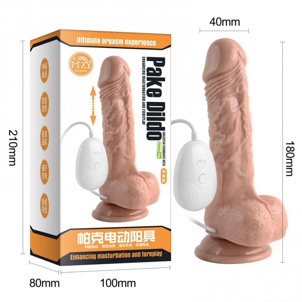 Prótese Realística 10 Vibrações 7 Modos De Vai E Vem Pake Dildo - Imagem 5