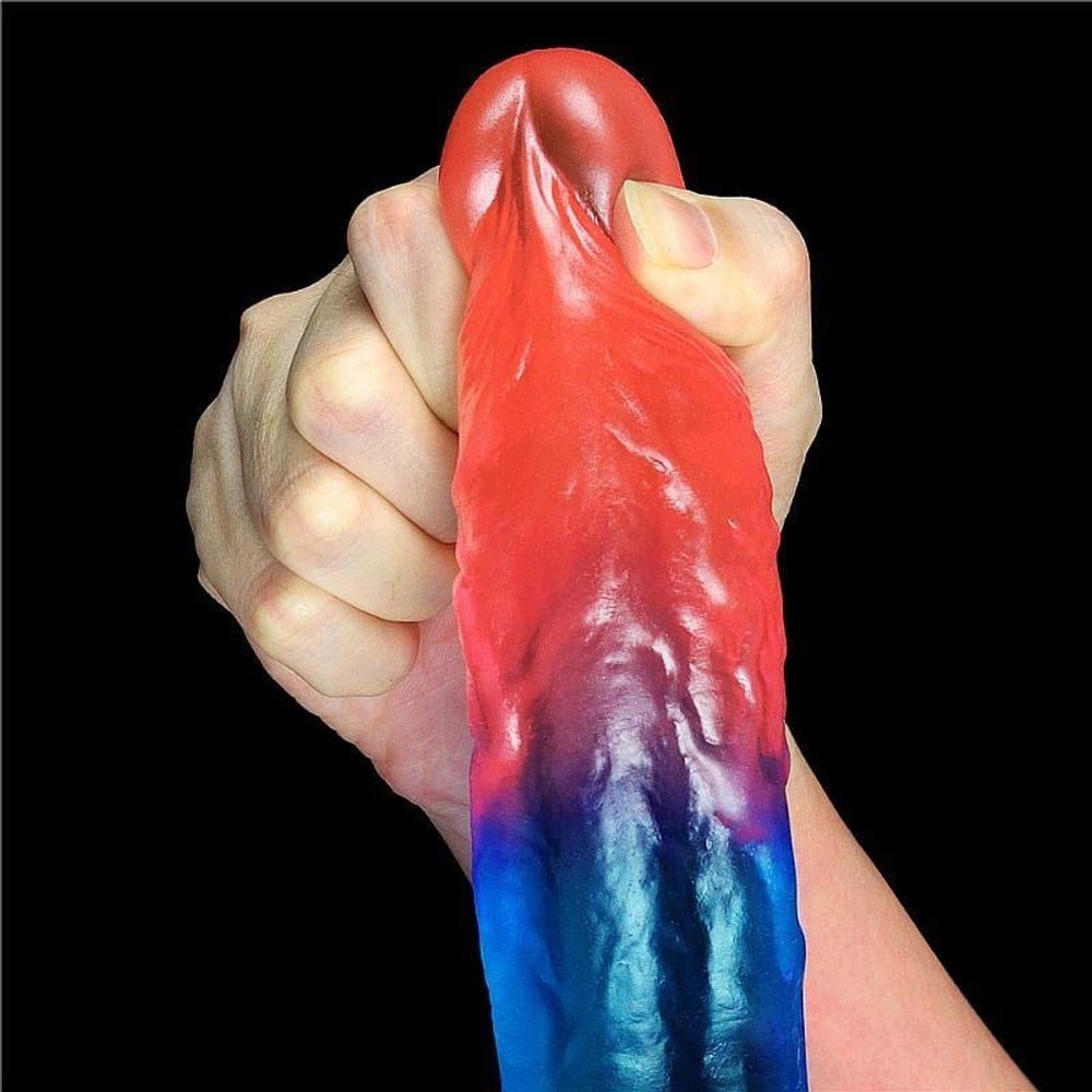 Prótese Realística Com Escroto E Ventosa Duo Color 8.0 Lovetoy - Imagem 5