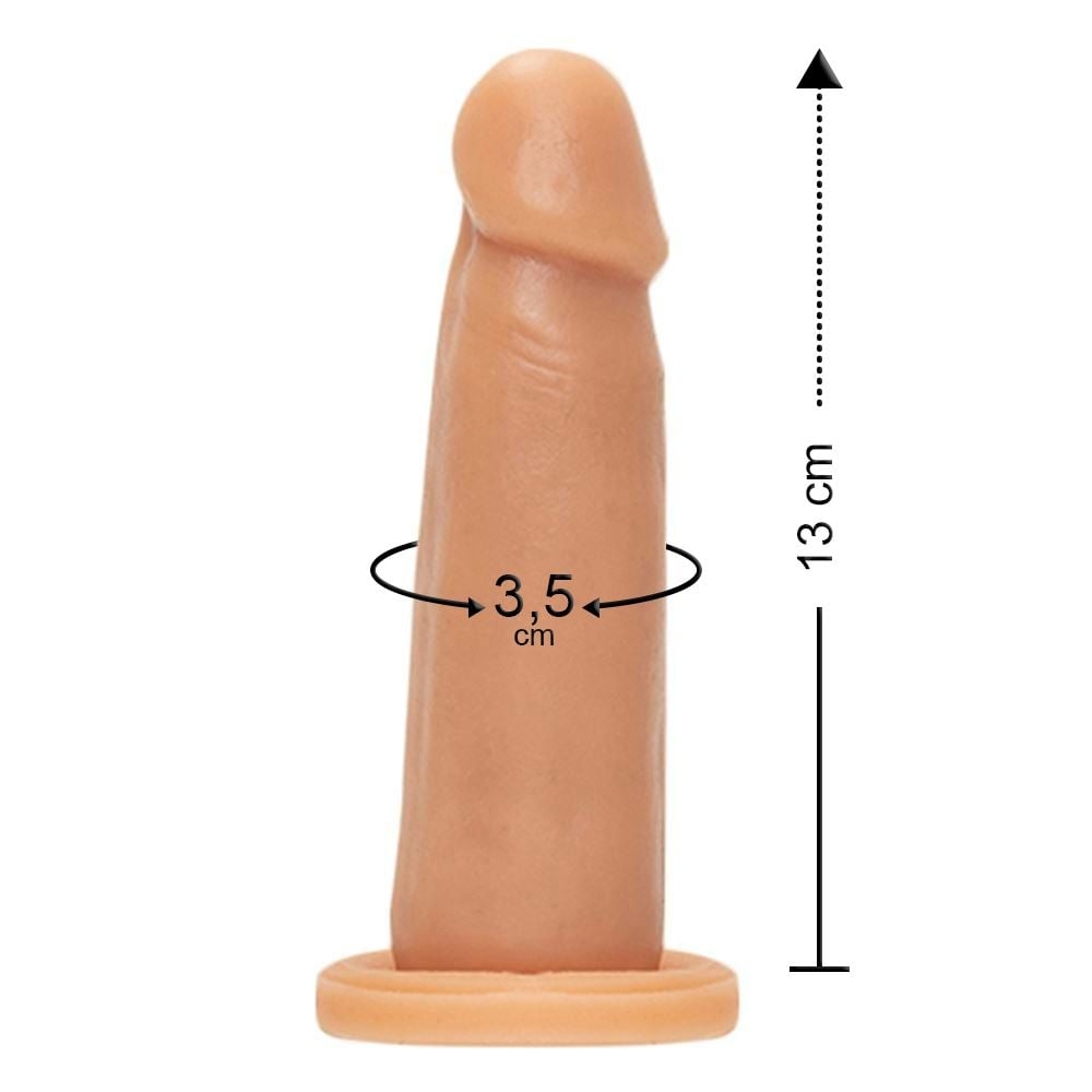 Prótese Realística Maciça 13 X 3,5Cm Êxtase - Imagem 2