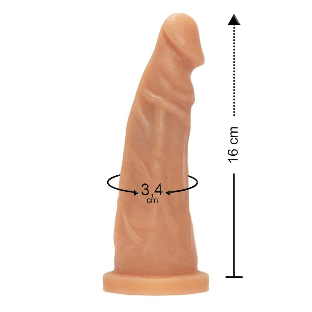 Prótese Realística Maciça 16 X 3,4Cm Êxtase - Imagem 8
