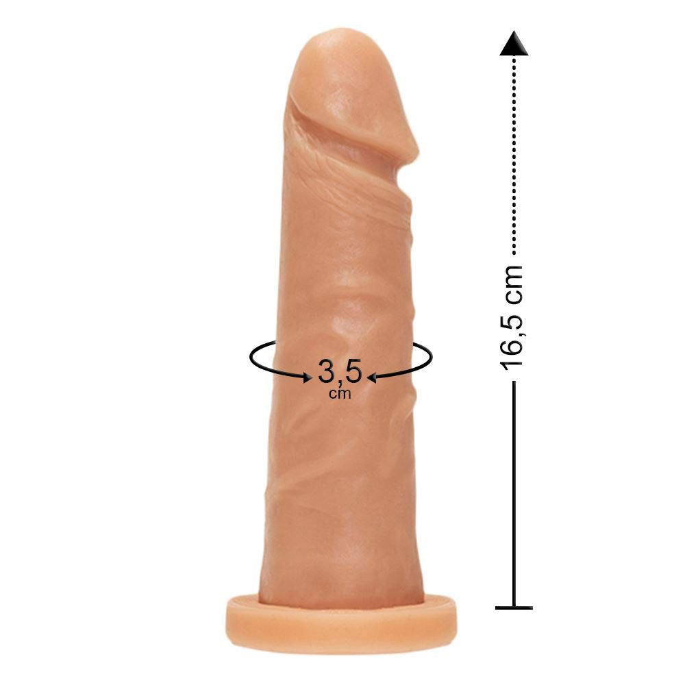 Prótese Realística Maciça 16,5 X 3,5Cm Êxtase - Imagem 8