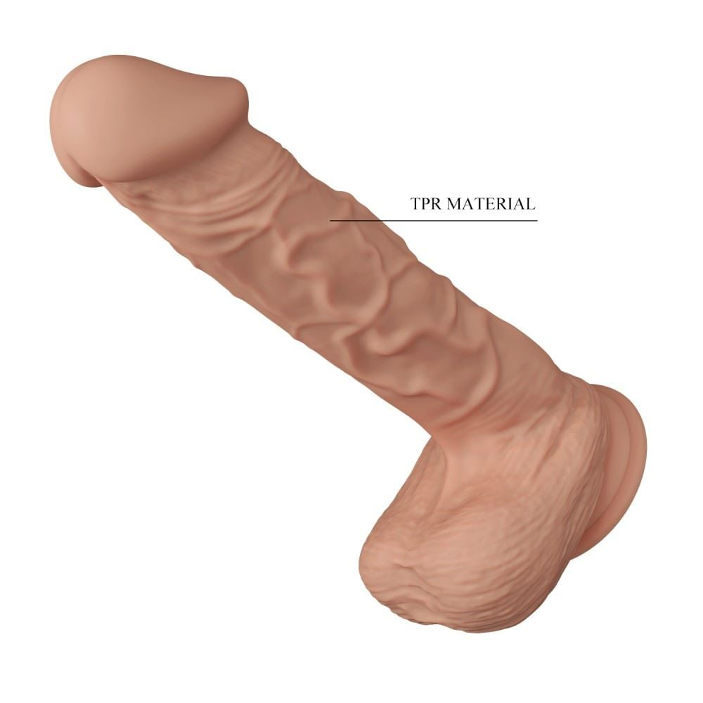 Prótese Realística Vibratória Bergrisi Com Escroto E Ventosa 26 X 4,8Cm Vibe Toys - Imagem 5