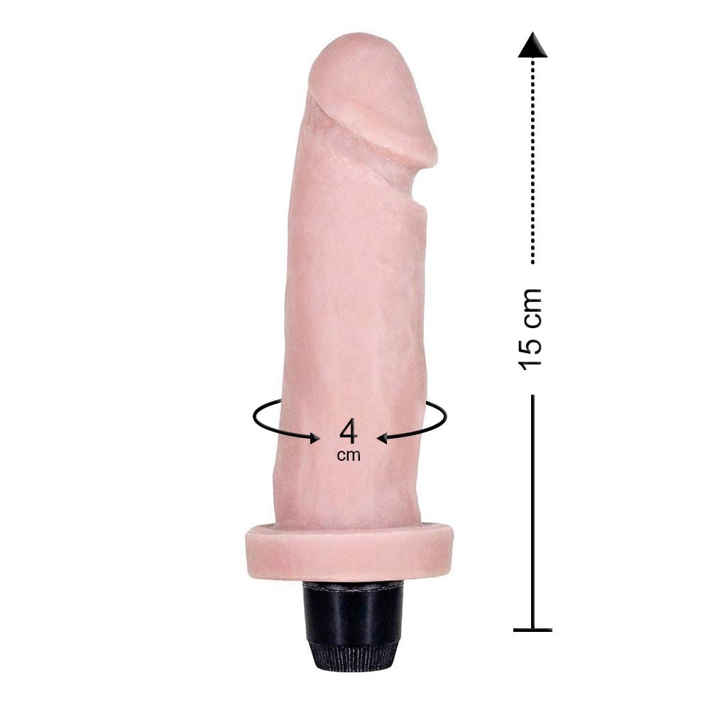 Protese Vibro Cyber Skin 15 X 4Cm Êxtase - Imagem 3