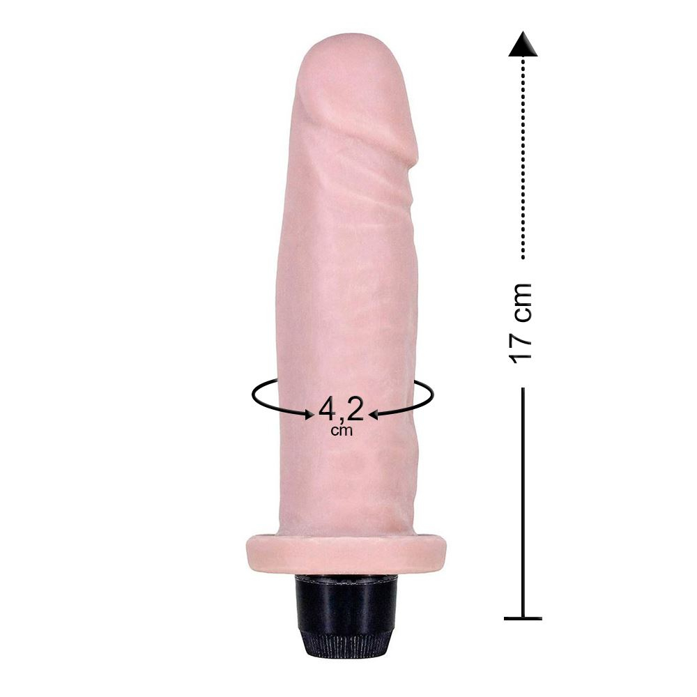Prótese Vibro Cyber Skin 17 X 4,2Cm Êxtase - Imagem 3