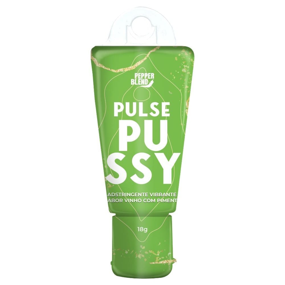Pulse Pussy Gel Adstringente Vibrante Ice Linha Diretas 18G Pepper Blend