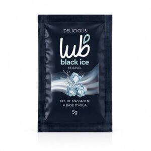 Sachê Lub Black Ice Gel Beijável De Massagem 5G Delicious