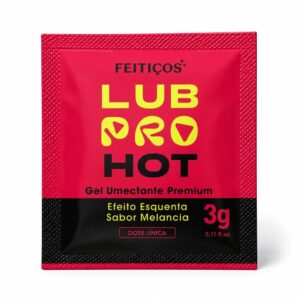 Sachê Lubpro Hot Premium Lubrificante Beijável Efeito Quente 3G Feitiços