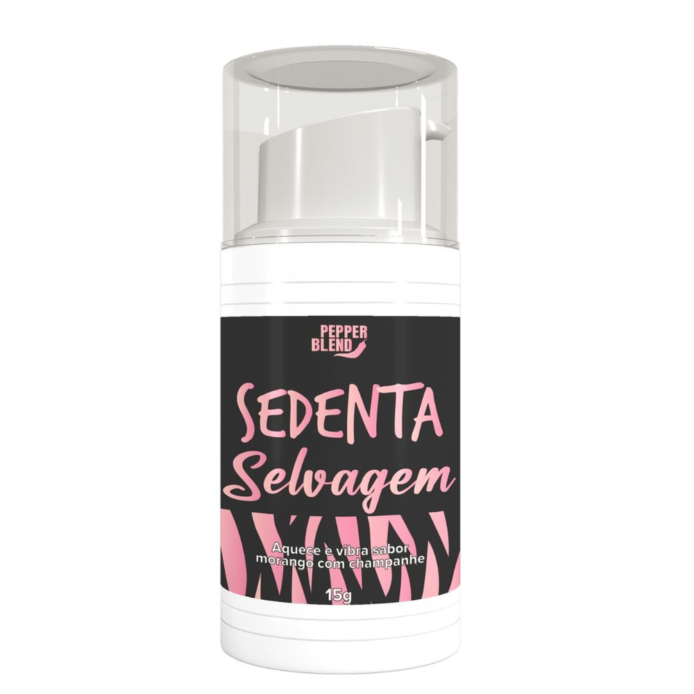 Sedenta Selvagem Gel Excitante Com Aquecimento E Vibração 15G Pepper Blend - Imagem 2