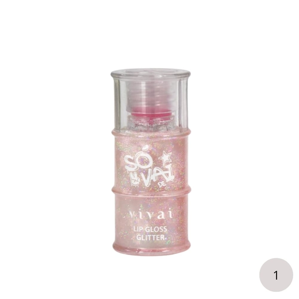 Só Vai De Lip Gloss Glitter 11Ml Vivai - Imagem 2